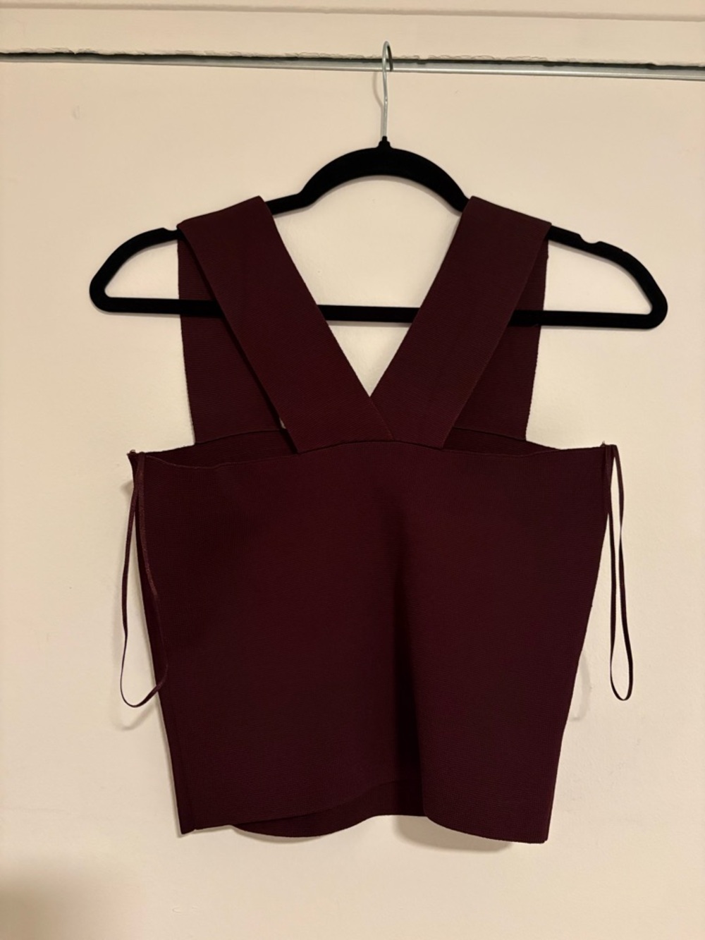 A.L.C Lia Signature Top in Burgundy - Picture 2 of 5